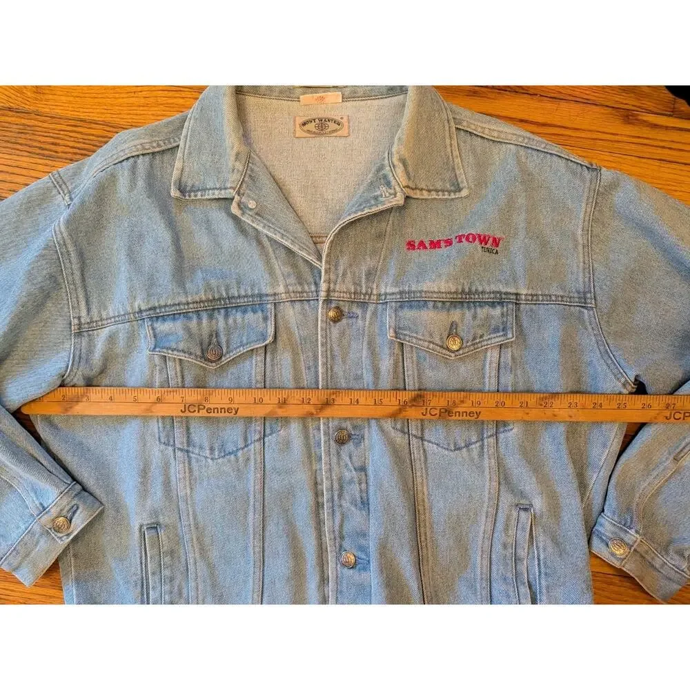 Most Wanted Sam’s Town Wheel Of Fortune Jean Jacket Men's XL